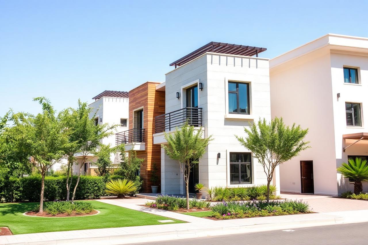 Contemporary Dubai townhouse in a green landscaped community